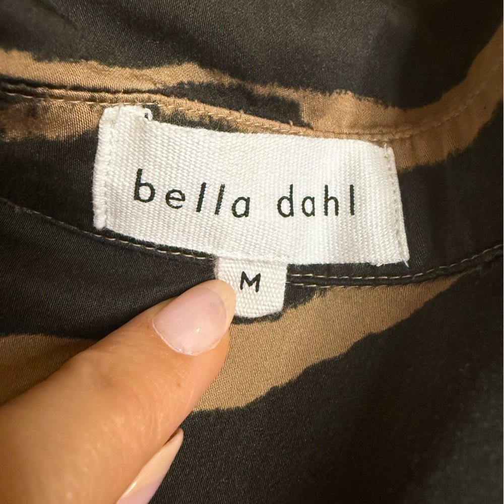 Bella Dahl Monterey Zebra Stripe-Print Woven Shirt Medium - Picture 4 of 9